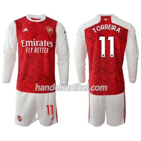 Arsenal Lucas Torreira 11 Kinder Heim Trikotsatz 2020/21 Langarm (+ Kurze Hosen)